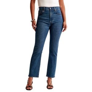 Abercrombie & Fitch Jeans Womens 28 Ankle Straight Ultra High Rise Medium Wash